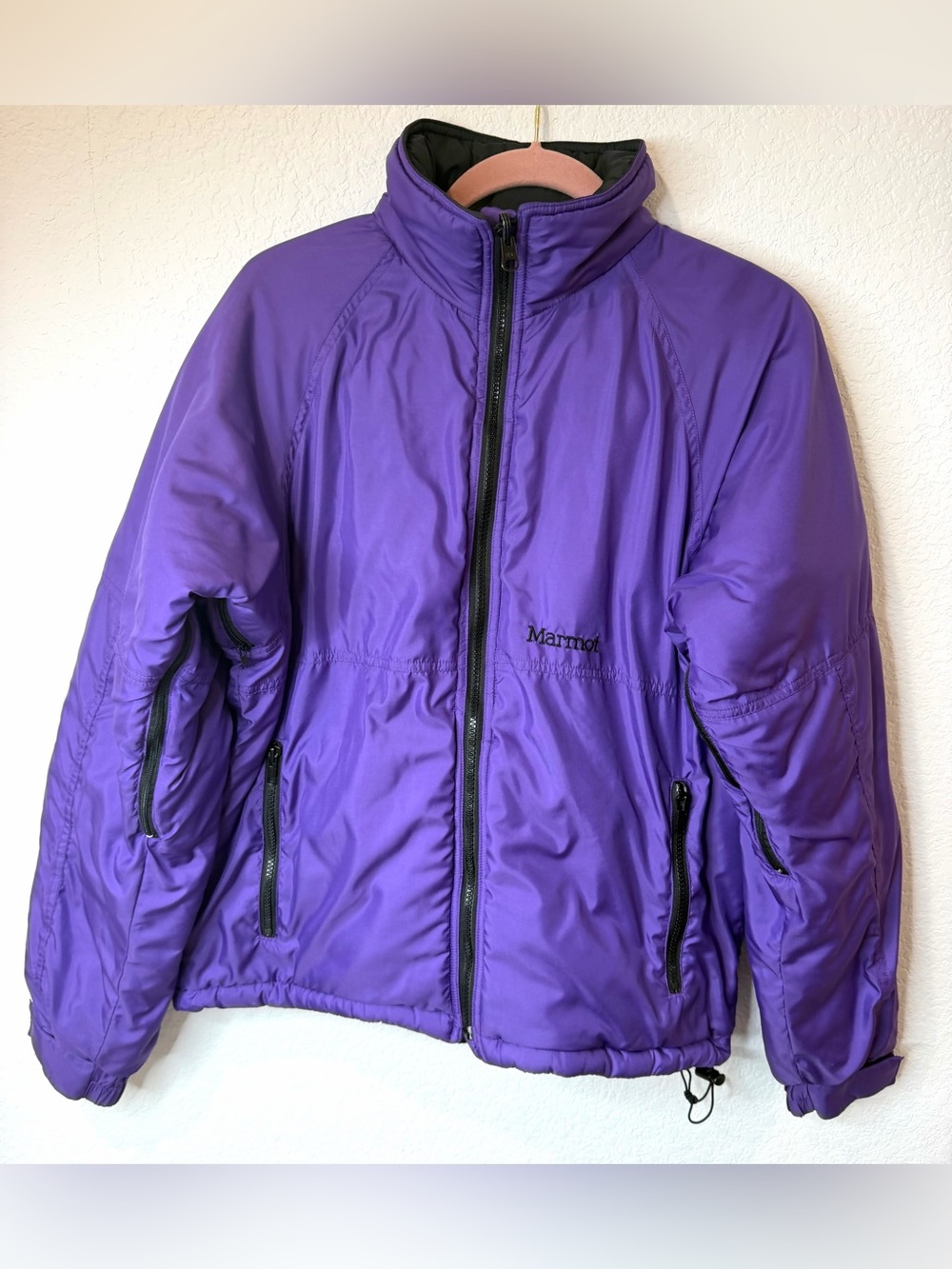 Marmot Women’s Light Weight Down Jacket Purple Vintage Sz Medium Primaloft